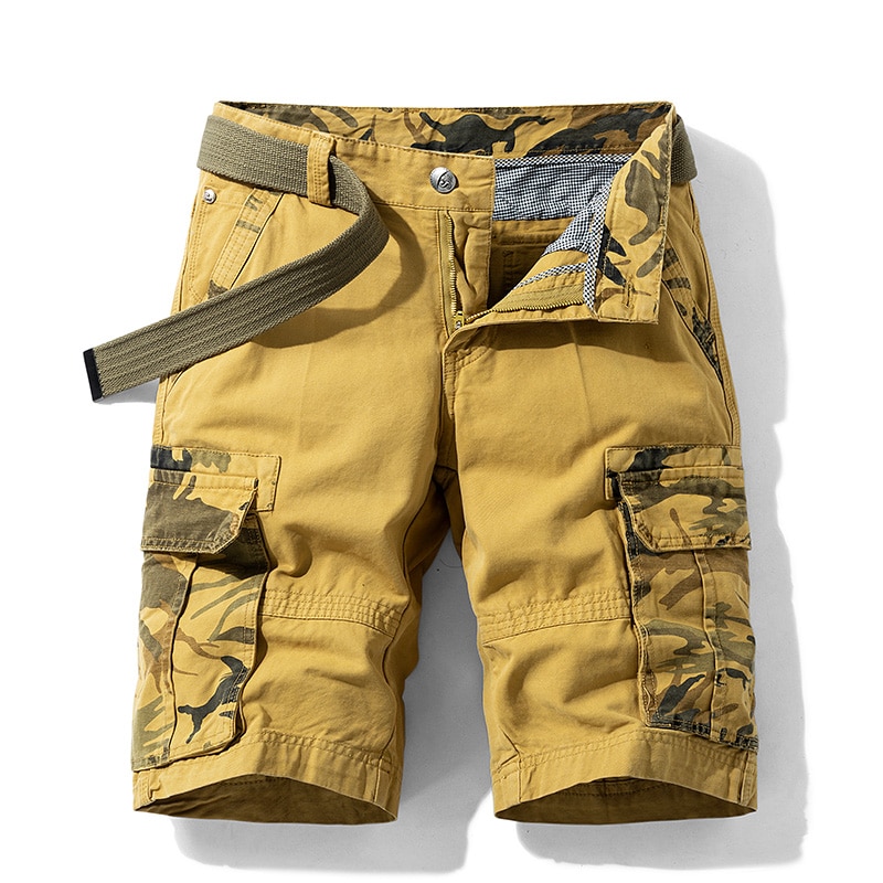 Men's Camouflage Cotton Cargo Shorts