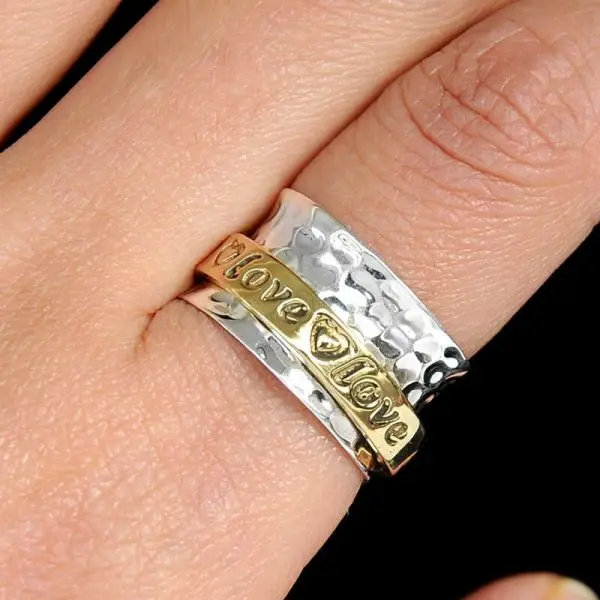Women's Vintage Silver Plated Ring