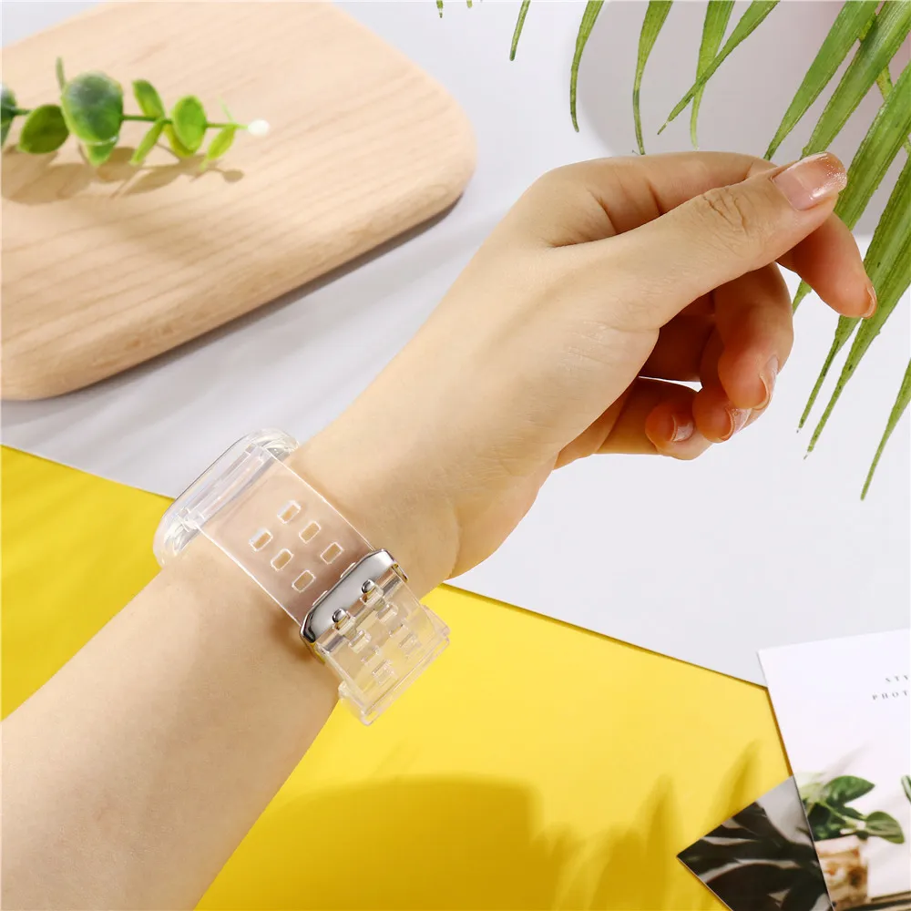 Transparent Rubber Watch Strap