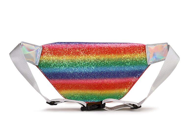 Women's Glitter Rainbow Waist Pack