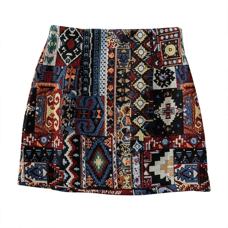 Women's Boho Mini Skirt