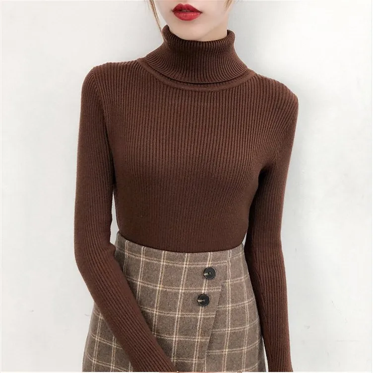 Women's Knitted Winter Turtleneck Sweater