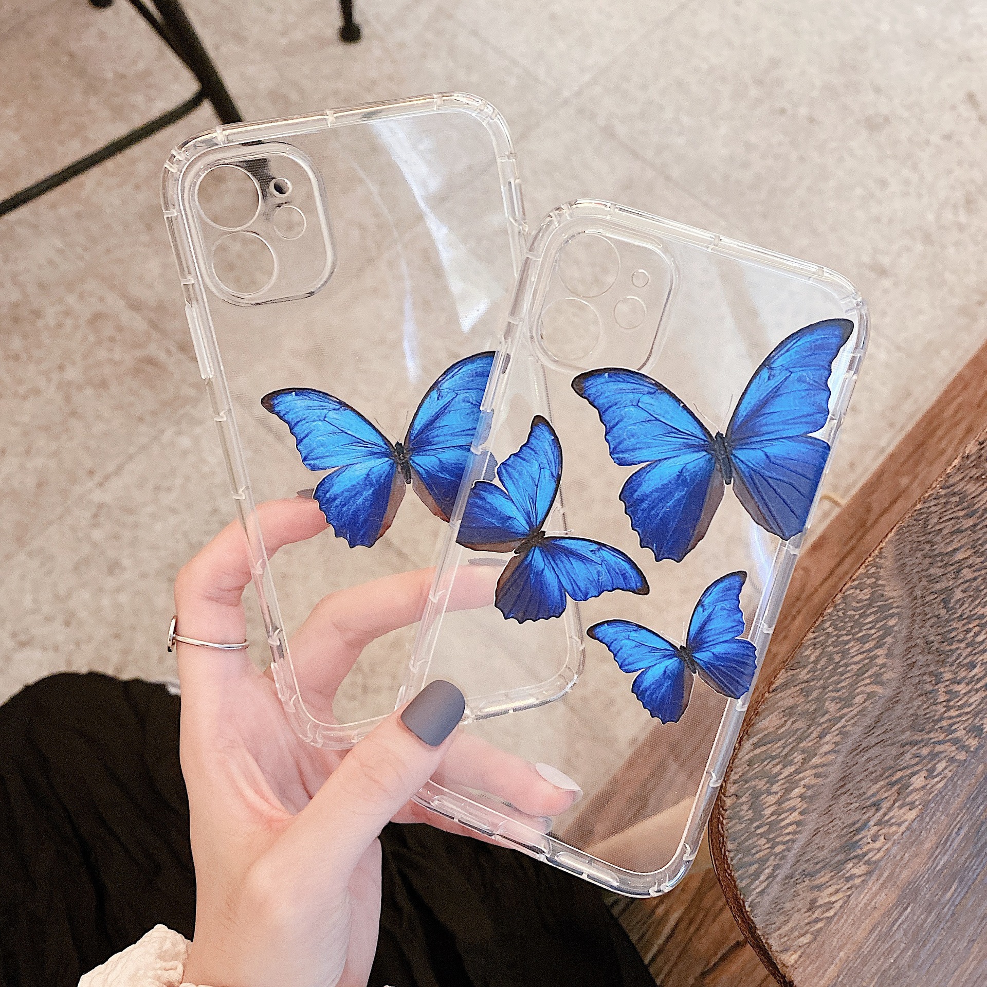 Transparent Printed Silicone Phone Case for iPhone