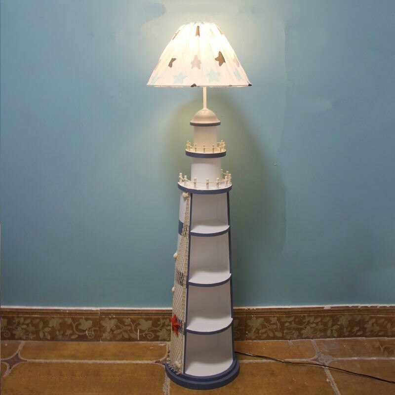 Retro Ocean Themed Floor Lamp